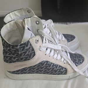 Last Chance! Zadig & Voltaire Women's High-Top Sneakers - Black and White